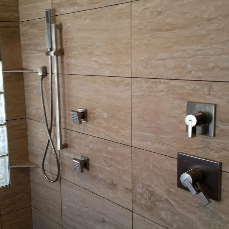 Shower fixture installation for Frozen Pipe Repair in The Crossings